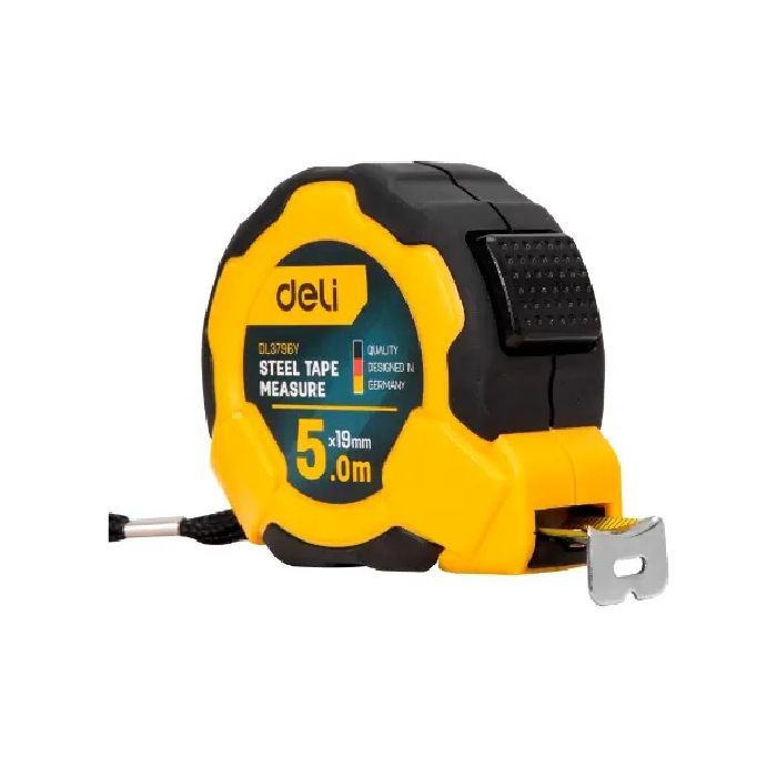Рулетка Deli сталева 5 м x 19 мм Фото
