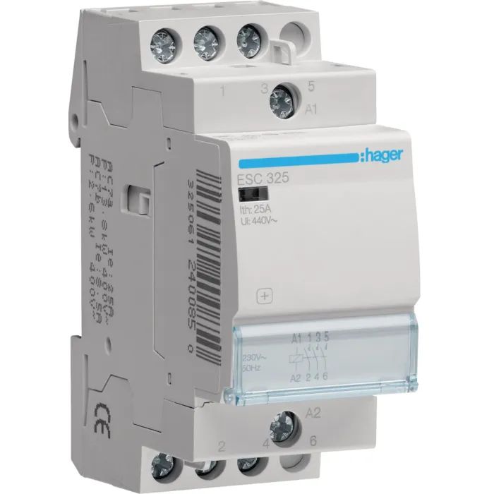 Автоматический выключатель Hager 25 A 230V 3NO 2P (A) Фото