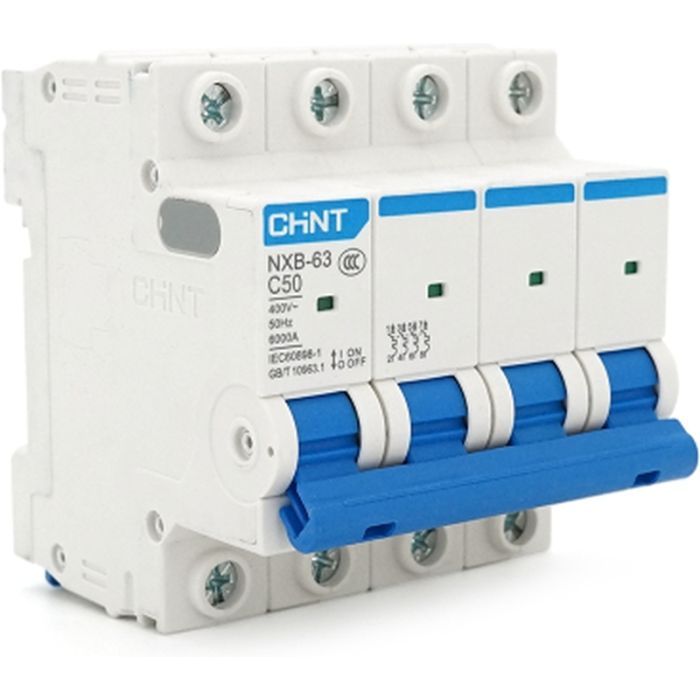 Автоматический выключатель CHINT NXB-63-4P-C50 Фото