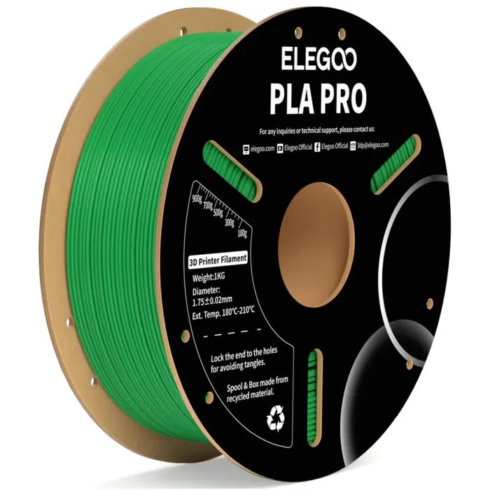 Пластик для 3D-принтера ELEGOO PLA PRO 1кг, 1.75мм, green Фото