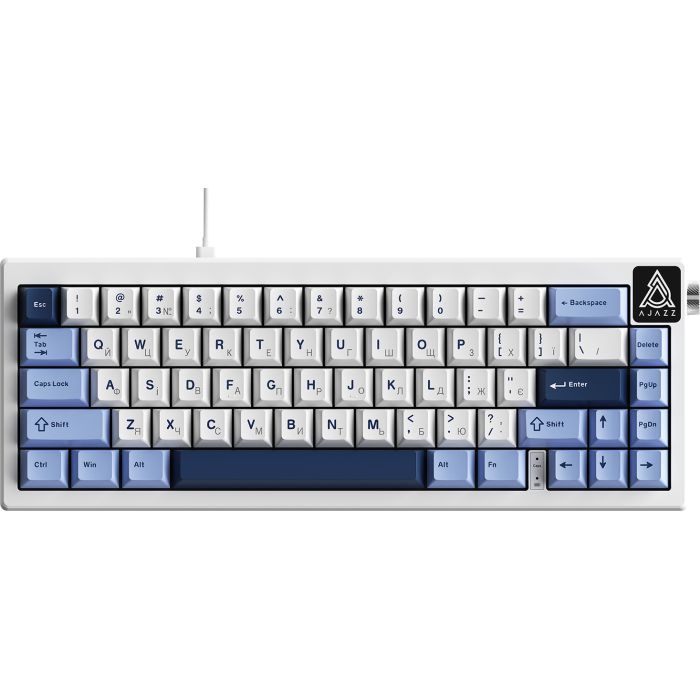 Клавиатура Ajazz AK650 Sea Salt Switch USB UA White/Blue Фото