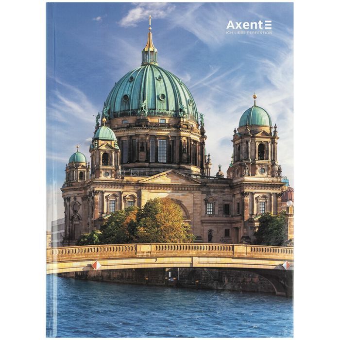 Книга записная Axent A4 City, Berlin, 96 листов клетка Фото