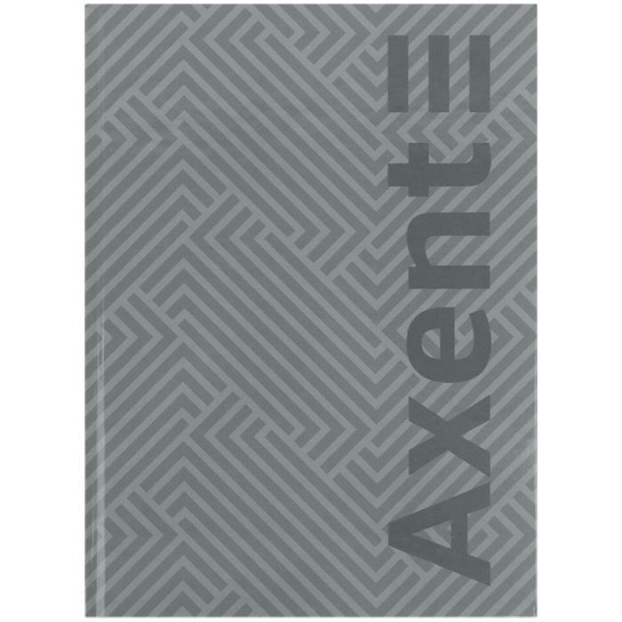 Книга записная Axent A4 Pattern, 96 аркушів клітинка, сірий Фото