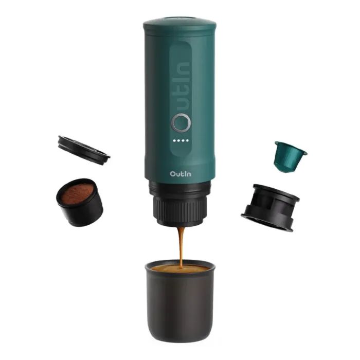 Кофеварка кемпинговая Outin Nano Espresso Machine OTEM-01 Outin Teal Фото