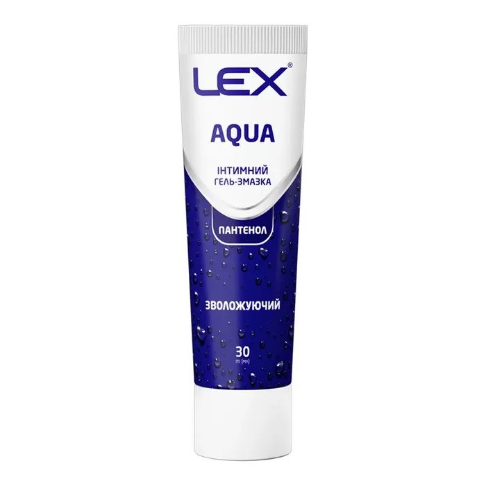 Интимный гель-смазка Lex Condoms Aqua Увлажняющий 30 мл Фото
