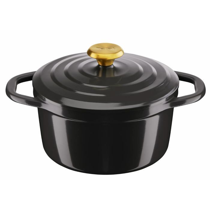 Кастрюля Tefal Air, з кришкою, 3.1л, алюміній, чорний Фото