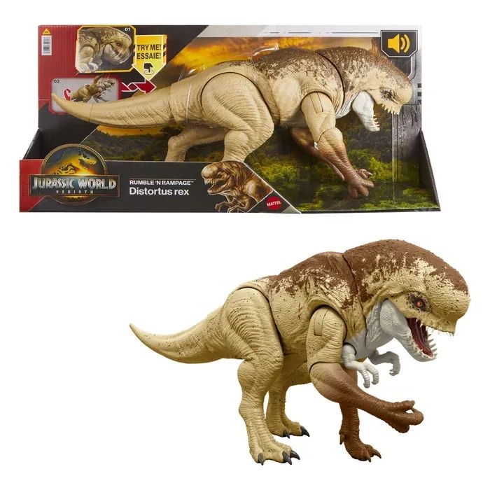 Фигурка Jurassic World Дистортус Рекс Монстро-рев Фото