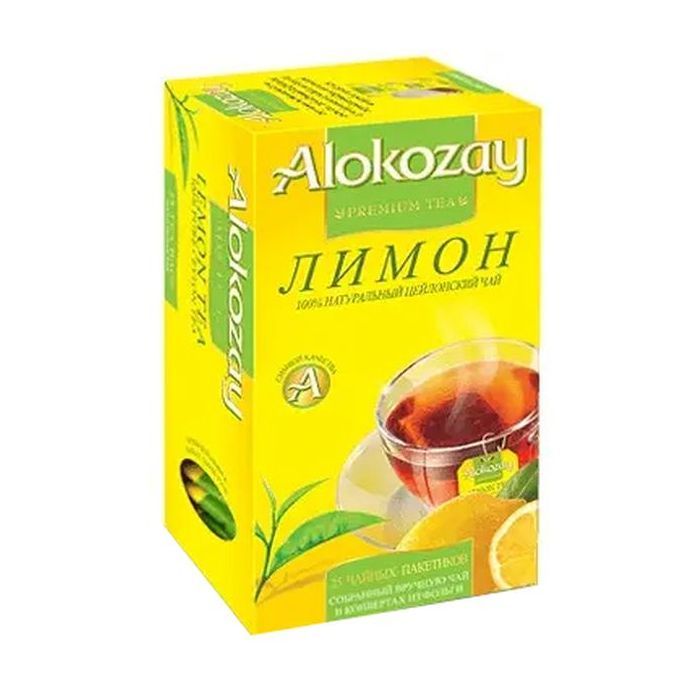 Чай Alokozay черный с ароматом лимона 25х2 г Фото