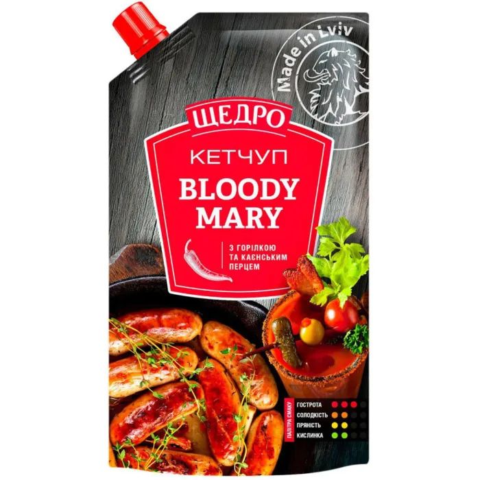 Соус Щедро Кетчуп Bloody Mary 250 г Фото
