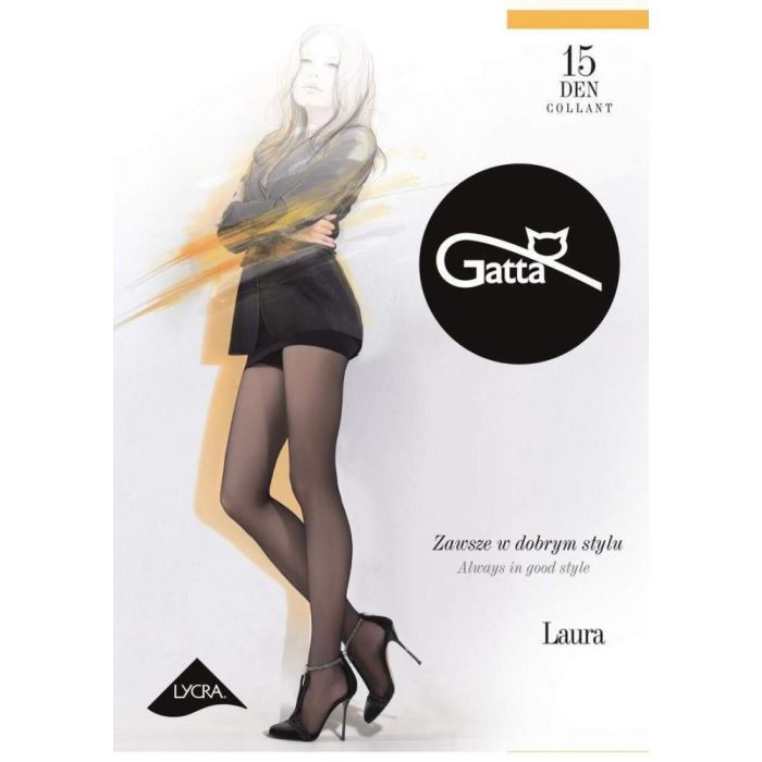 Колготы Gatta Laura 15 Den Nero - 5 Фото