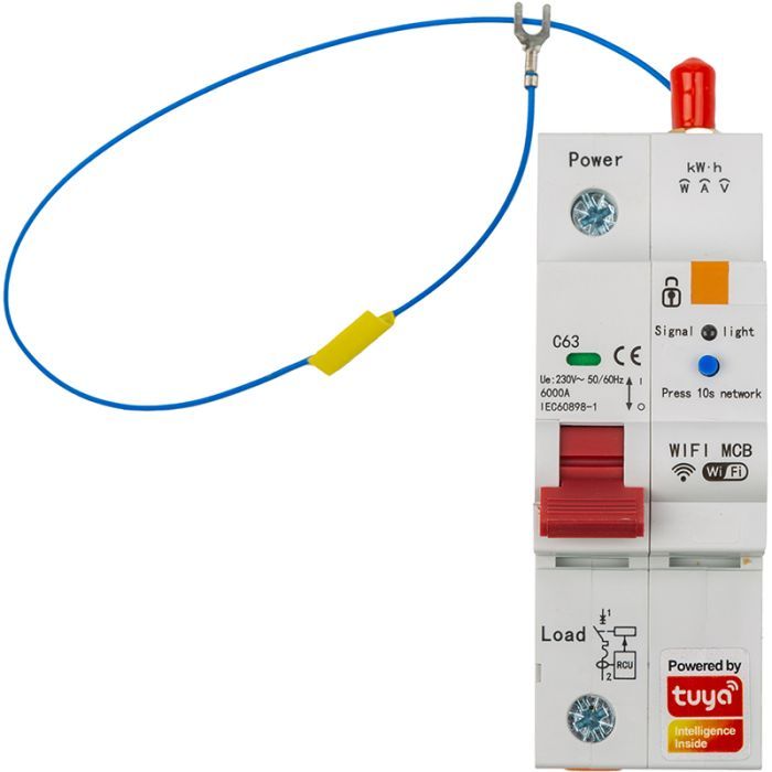 Автоматический выключатель TUYA Wifi SCB01, 63A Фото