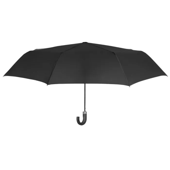 Зонт Perletti New Basic складана автоматична, чорна Фото