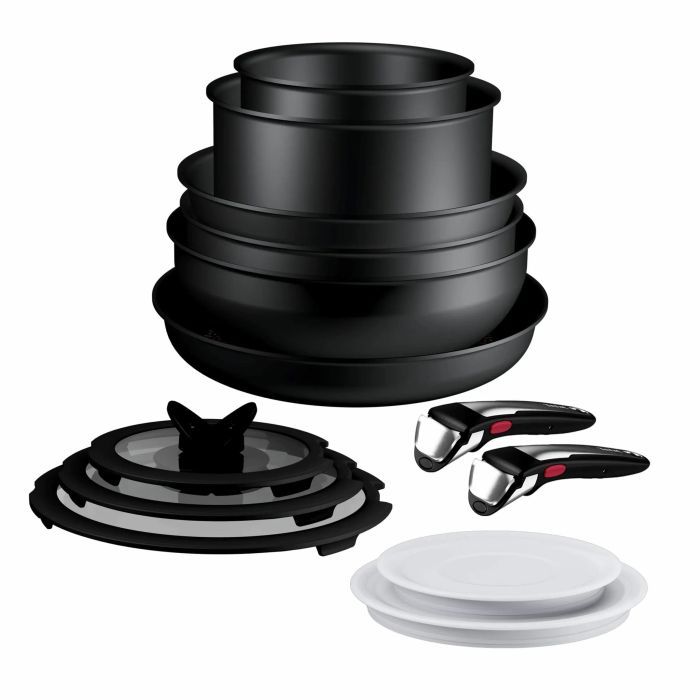 Набор посуды Tefal Ingenio Excellence+, 13 предметів, чорний Фото