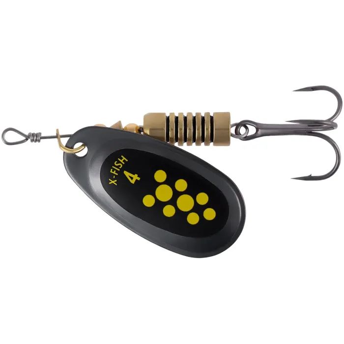 Блесна X-Fish Dark Side 9.5g 4 Nikel black lime Фото