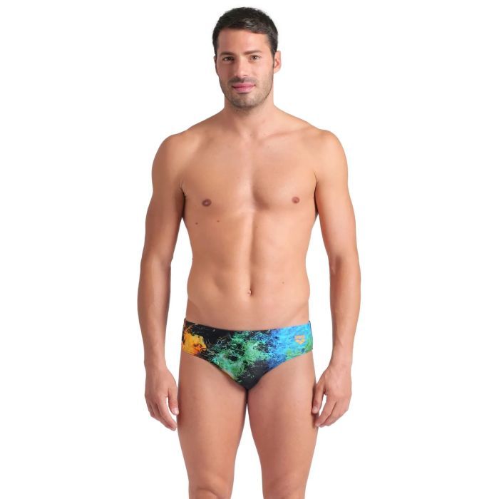 Плавки Arena Vibrant Swim Briefs 008940-550 чорний 85 Фото