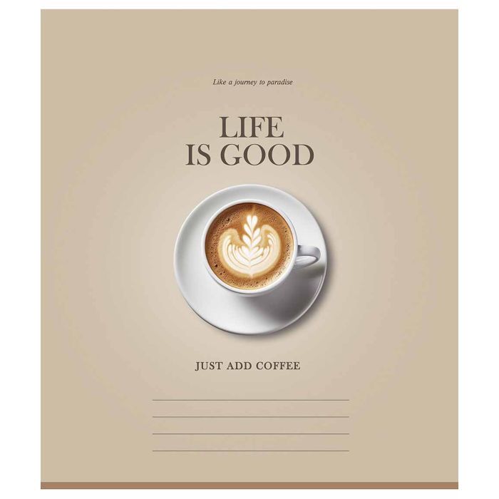 Тетрадь Школярик Life is good 36 аркушів клітинка Фото