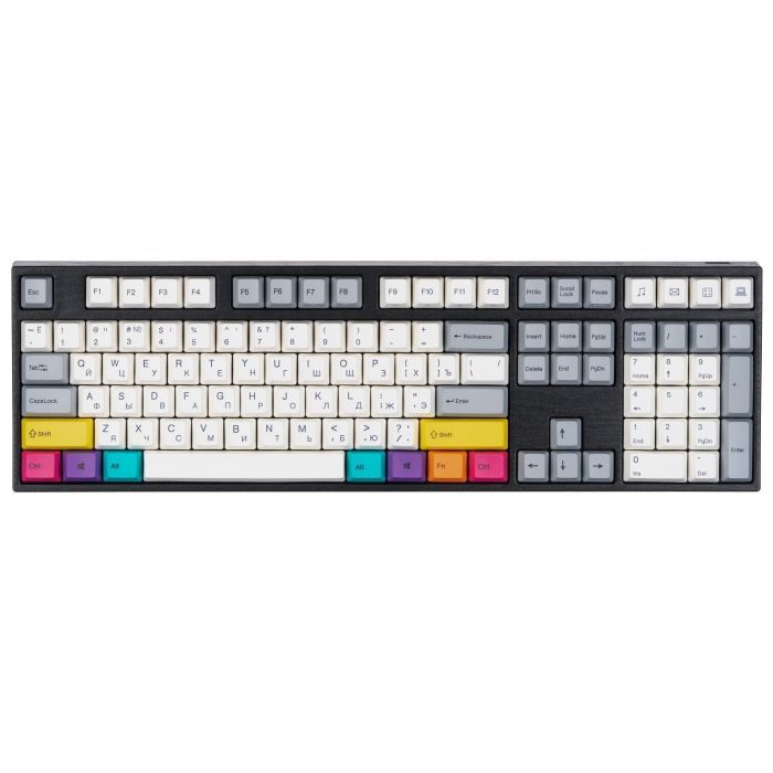 Клавиатура Varmilo APT108 CMYK C-TK Brown Wireless White Led UA Фото