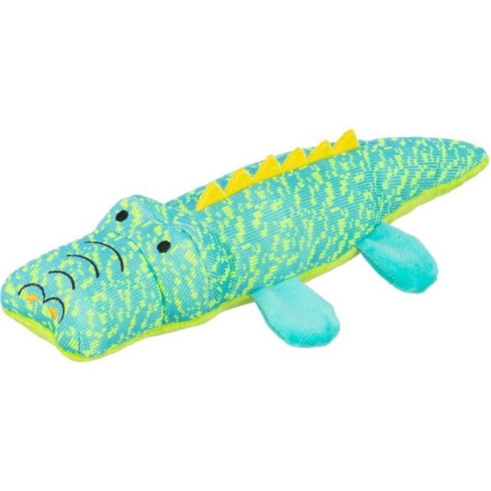 Игрушка для собак Trixie Крокодил бирюзовый 33 см Фото