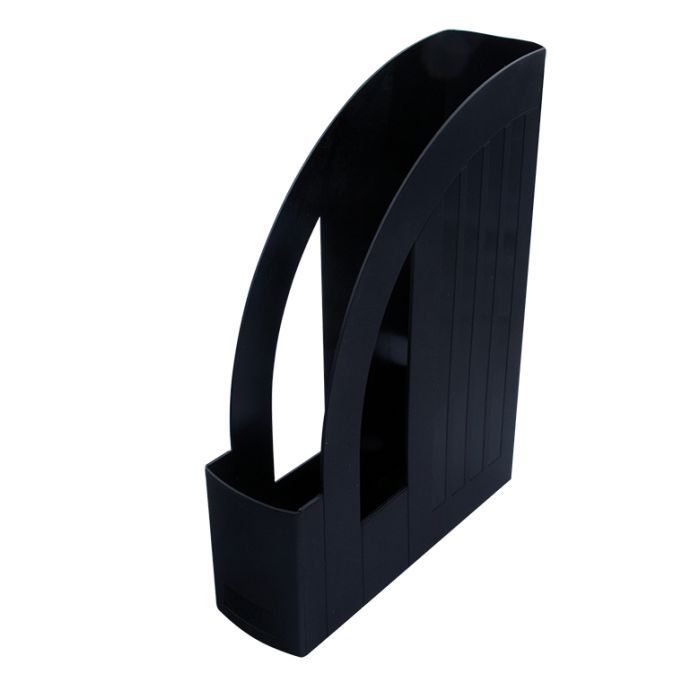 Лоток для бумаг Арника вертикальный, пластиковый, черный Фото
